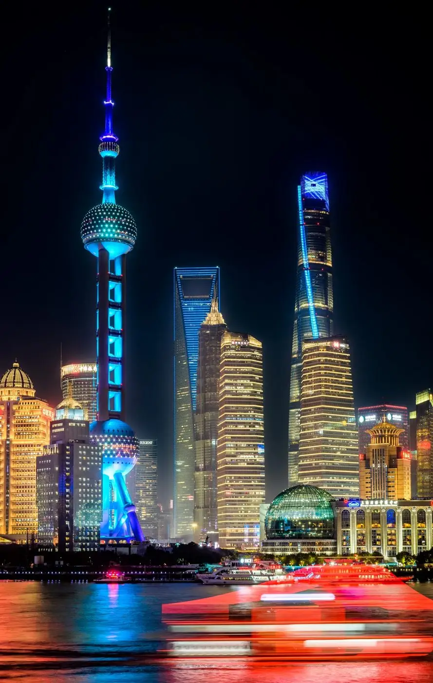 The Bund at dusk